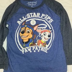 Jumping bean 3t boys paw patrol long sleeve tee